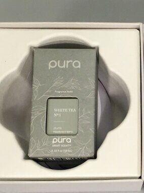 Pura Mini Smart Fragrance Diffuser w/ White Tea No 1 refill